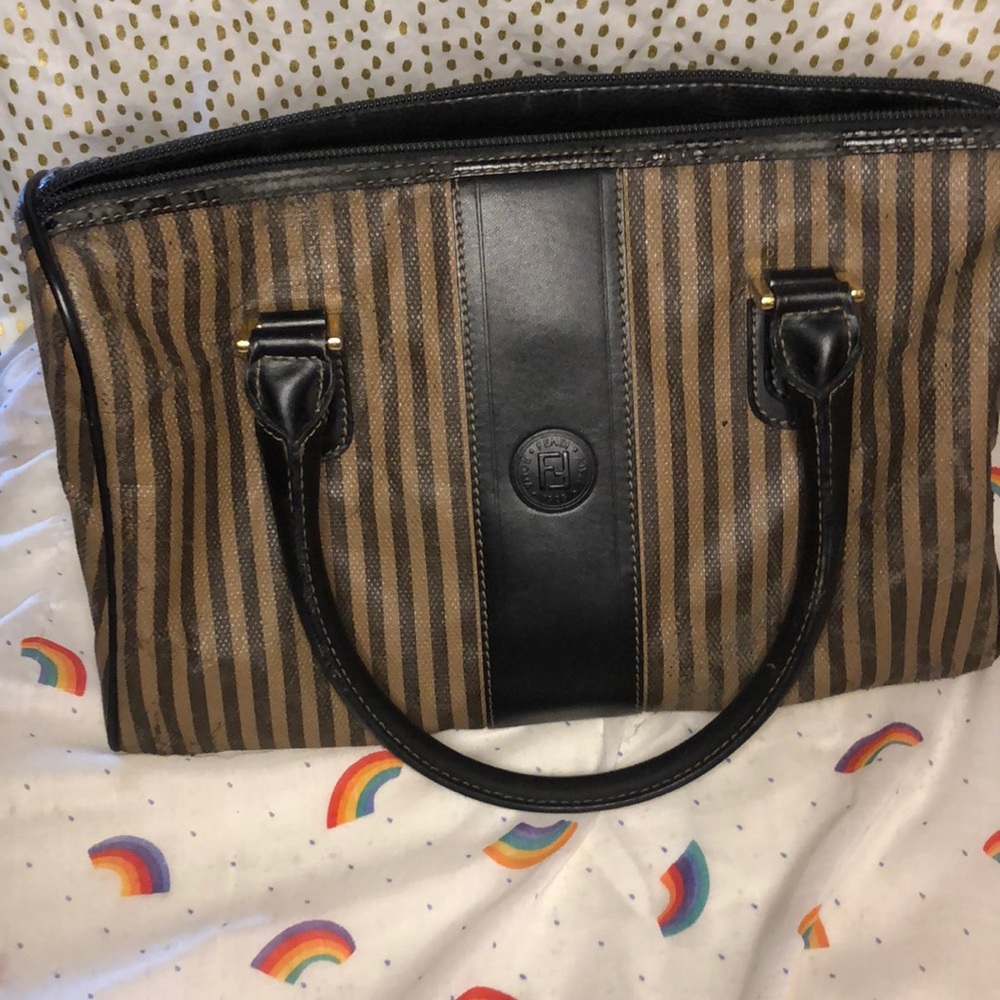 Vintage Striped Fendi Handbag